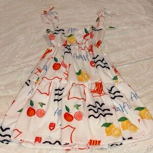Colorful Fruit Print Dress
